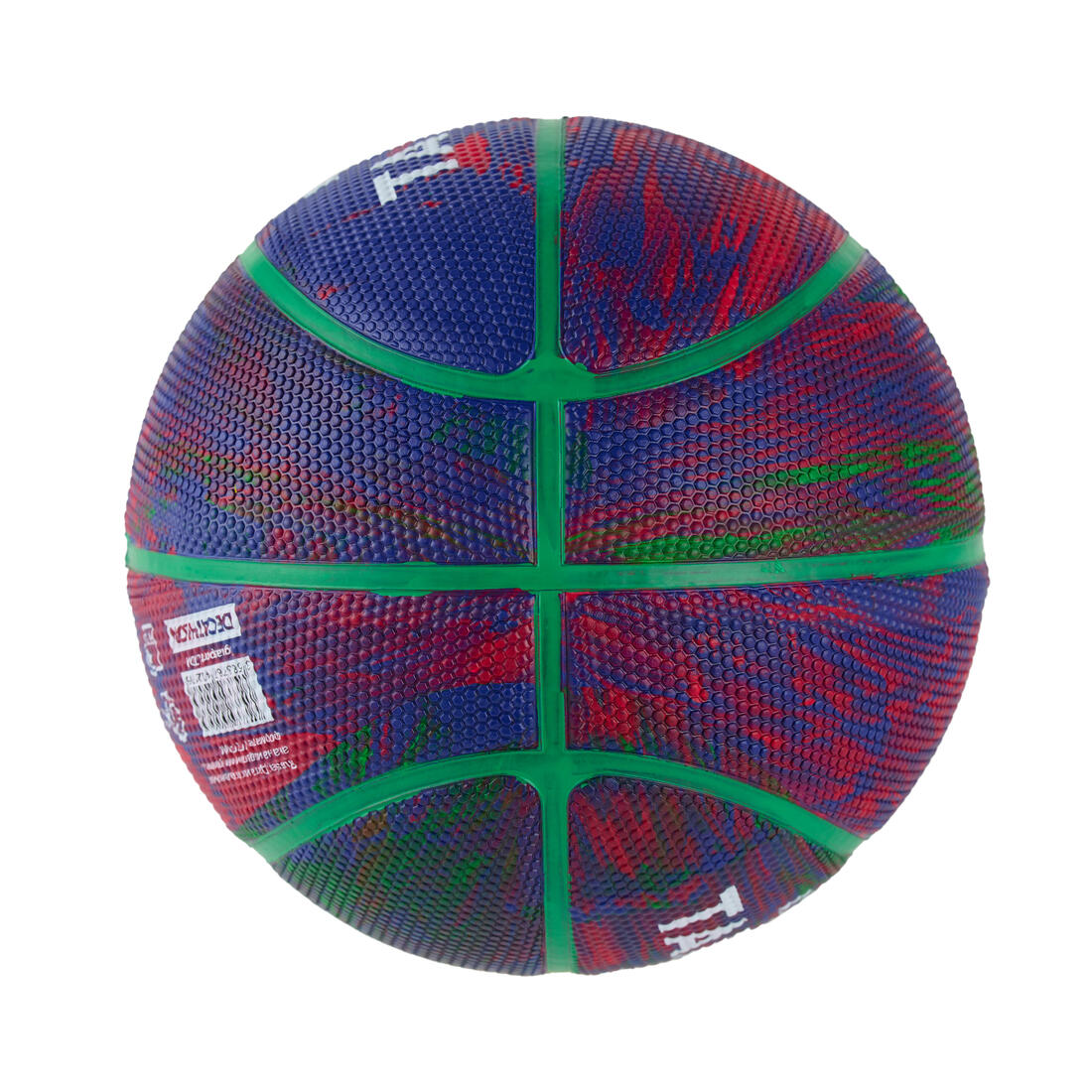 Ballon de basketball taille 3 - K500R violet rouge vert