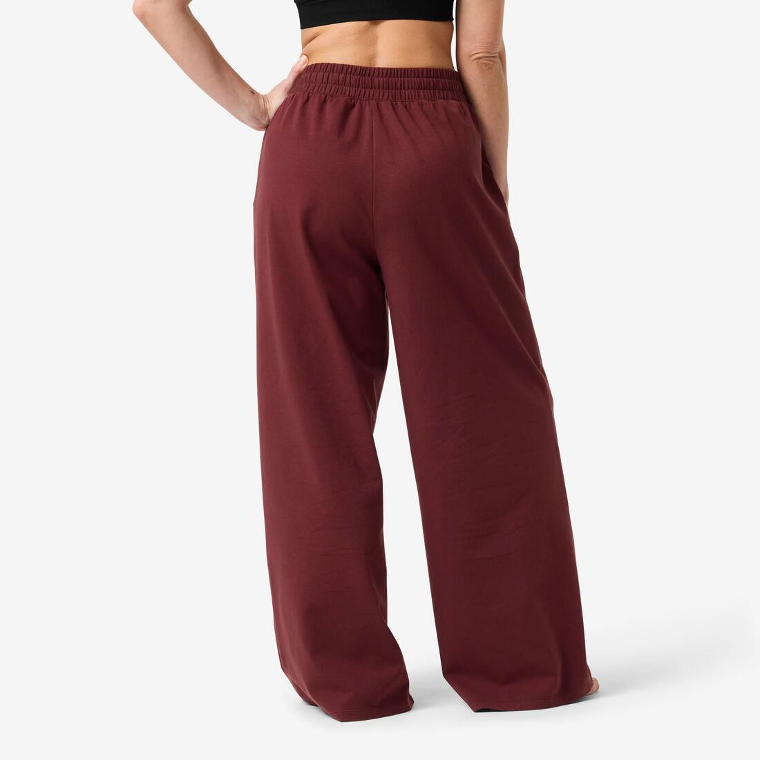 Pantalon de jogging large en coton et extensible femme