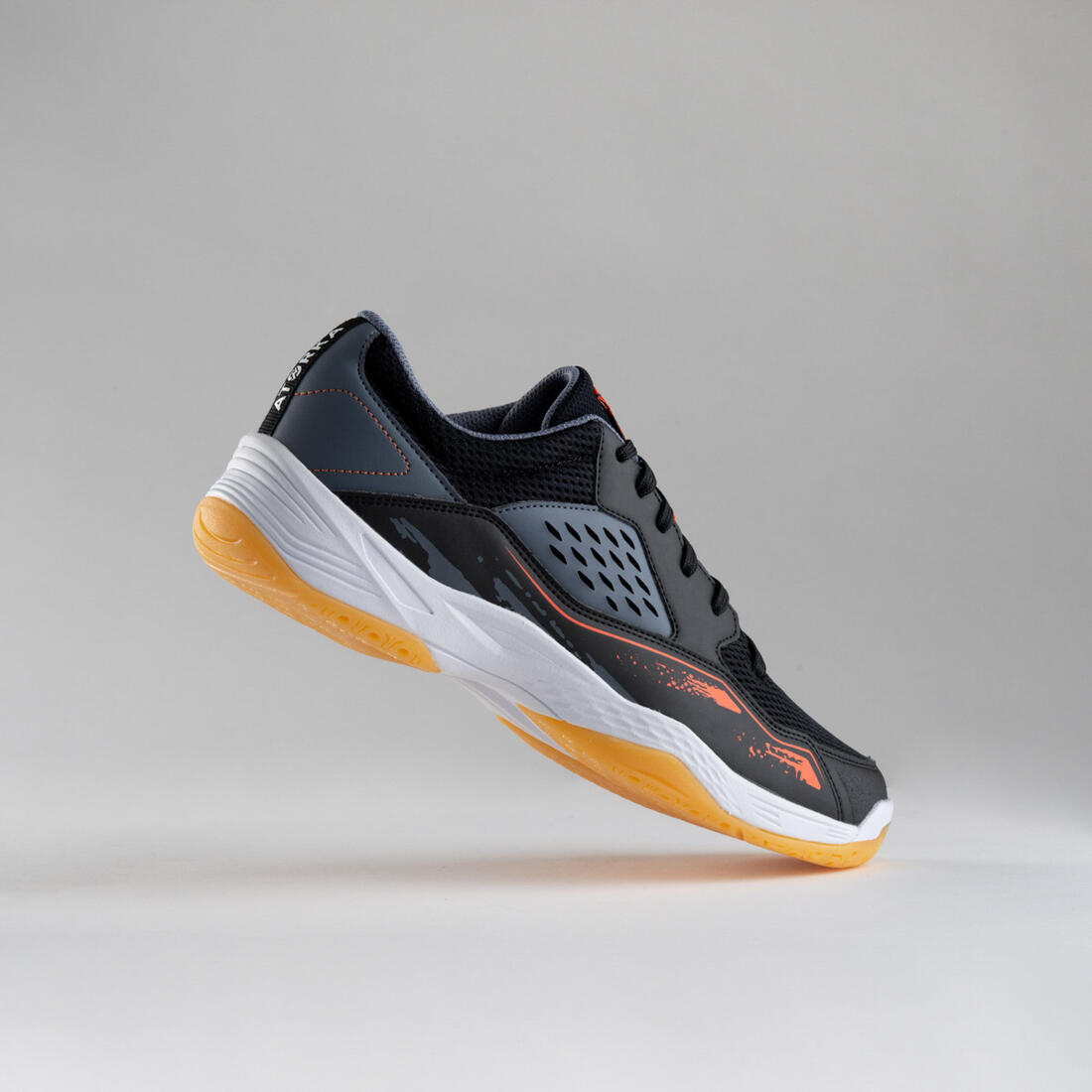 Chaussures de handball Homme - H100 gris noir orange