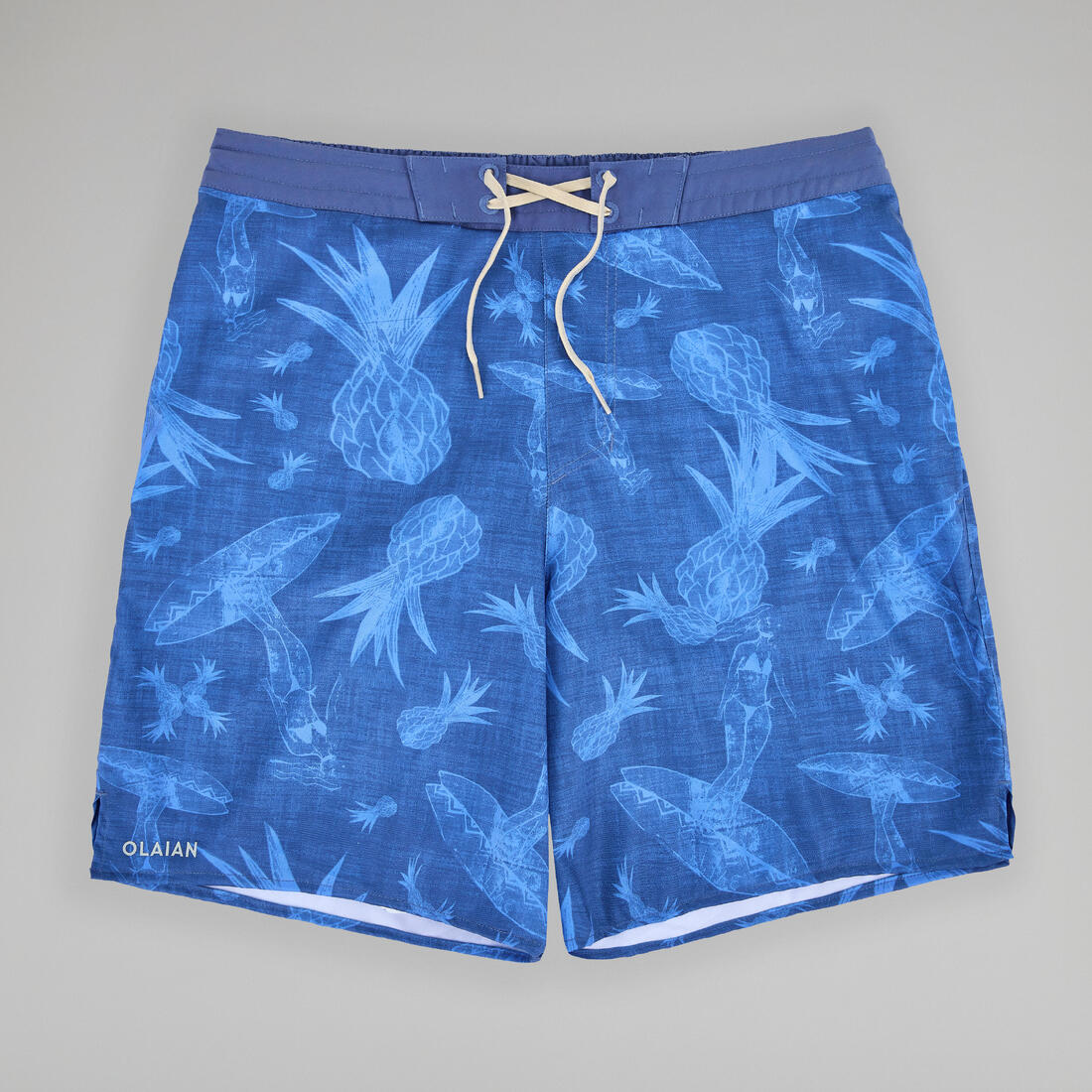 Boardshort surf short de bain mi-long 18'' homme, 100 Supagirl