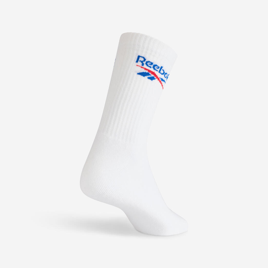 Chaussettes de sport hautes lot de 3 paires adulte, Reebok High blanc
