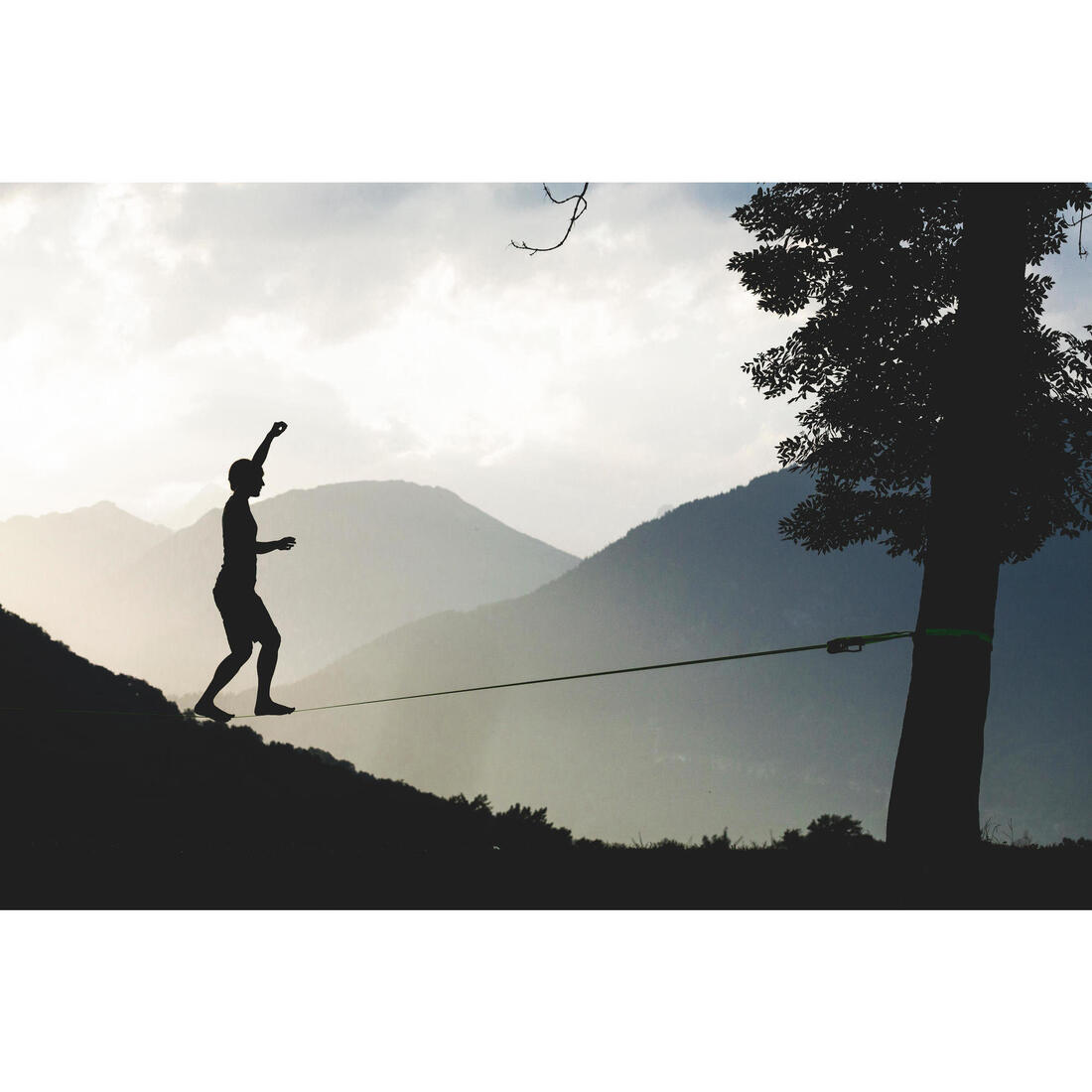 SLACKLINE 15 MÈTRES VERT