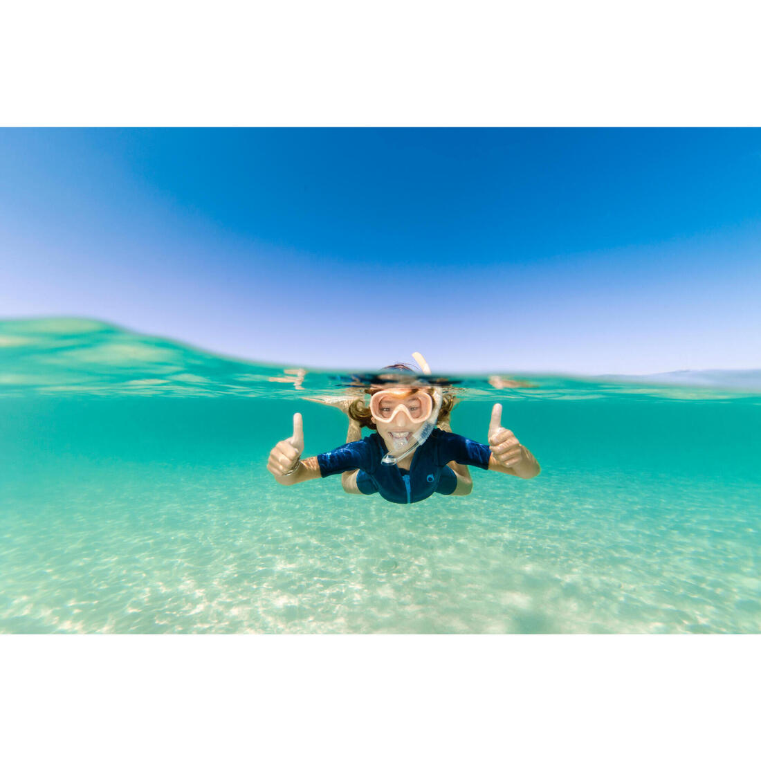 Kit plongée Masque et Tuba Snorkeling 100 Valve enfant