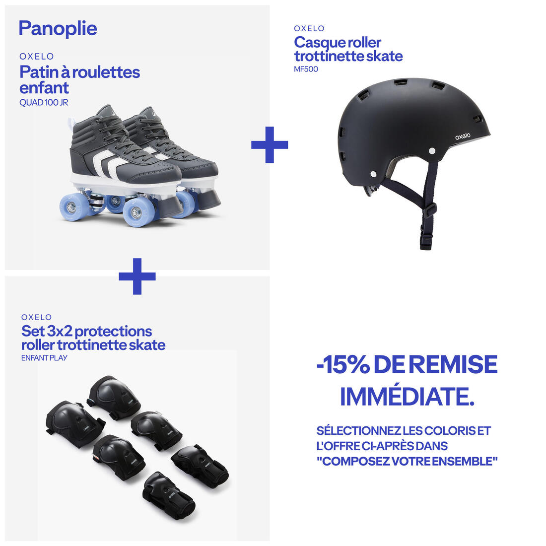 Patin à roulettes enfant QUAD 100 JR