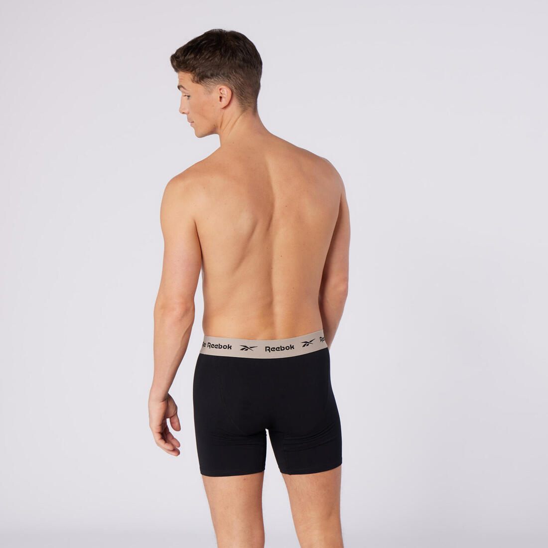 Caleçons en coton homme, noir, lot de 4