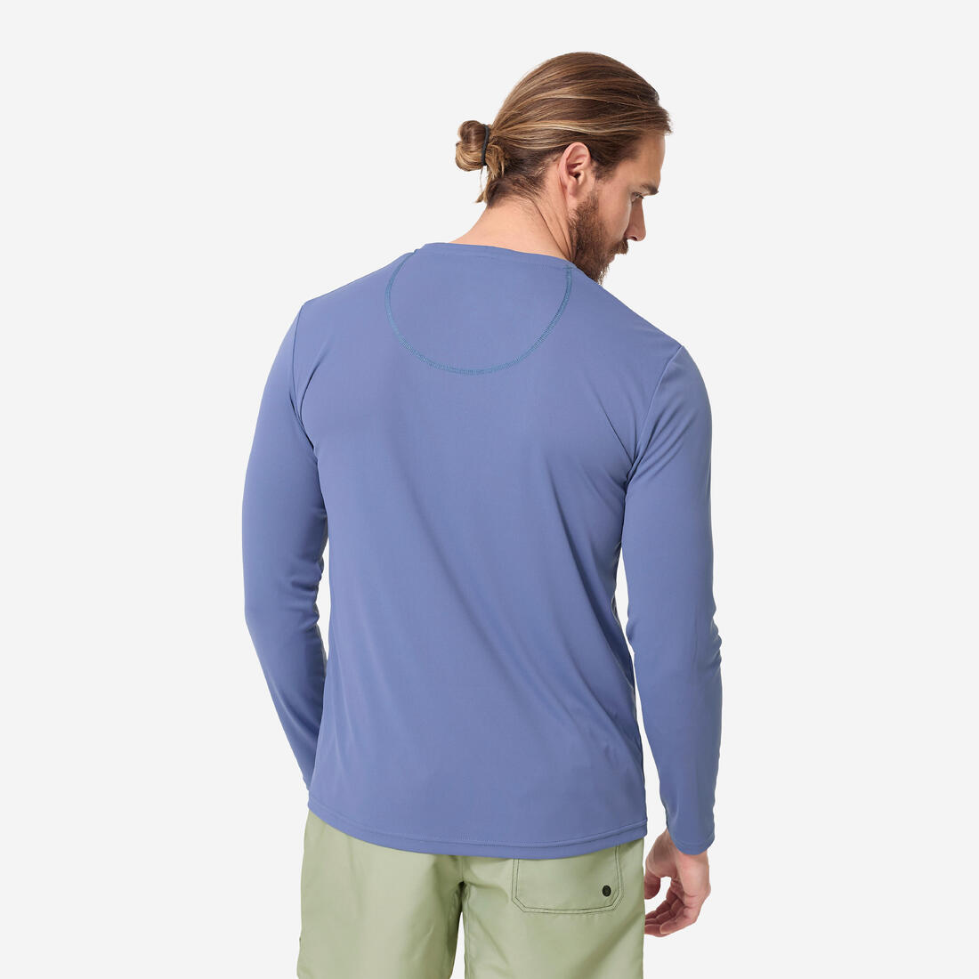 WATER TEE SHIRT top anti UV surf Manches Longues Homme Blue