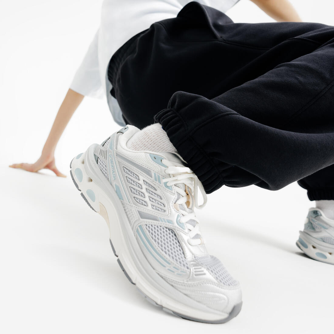 Baskets Femme, RR2K gris, bleu clair et