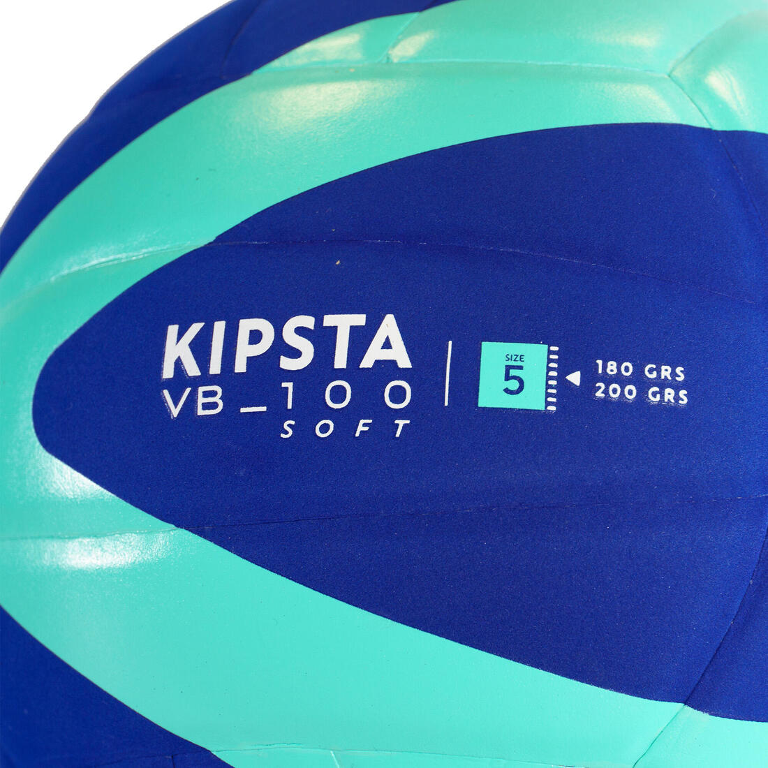 Ballon de Volleyball V100 Soft 180 - 200 g pour les 4 à 5 Ans - Bleu