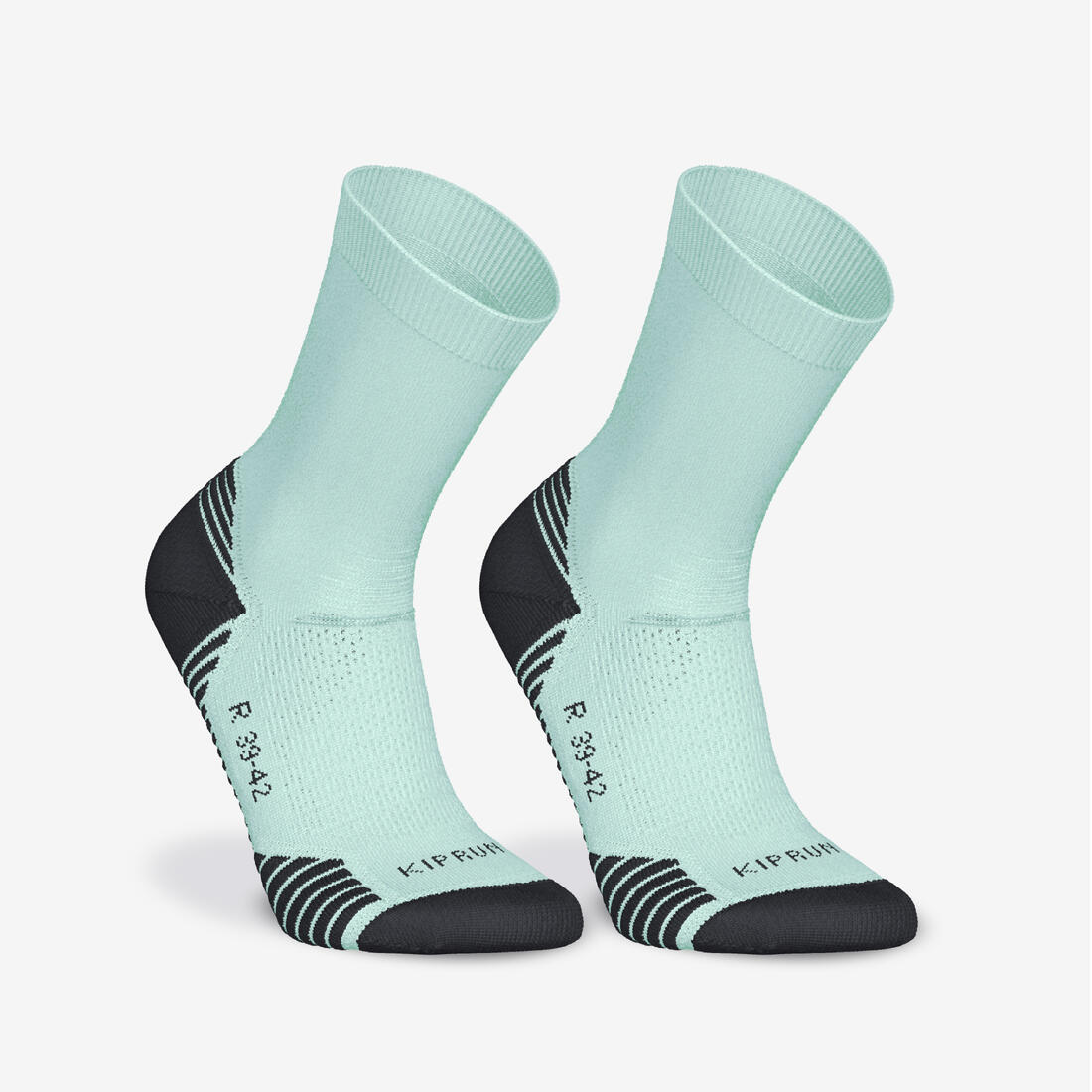 Lot de 2 paires de chaussettes de running run500 epaisses mi-mollet