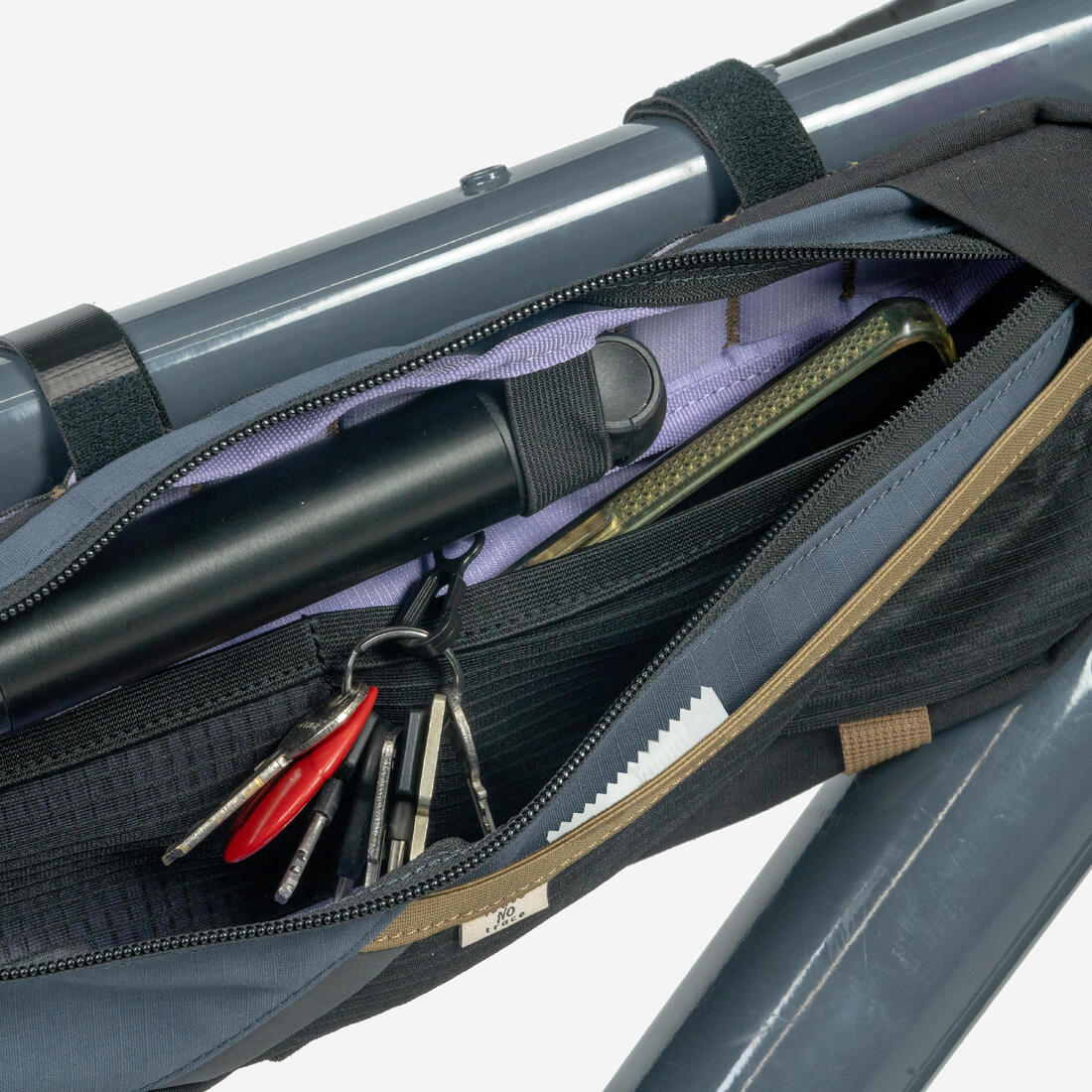 SACOCHE VELO DE CADRE HALF-FRAME 2,5 LITRES BIKEPACKING  ADVT 500