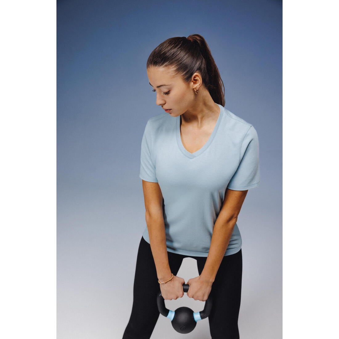 TEE SHIRT COOLMAX FEMME COL V