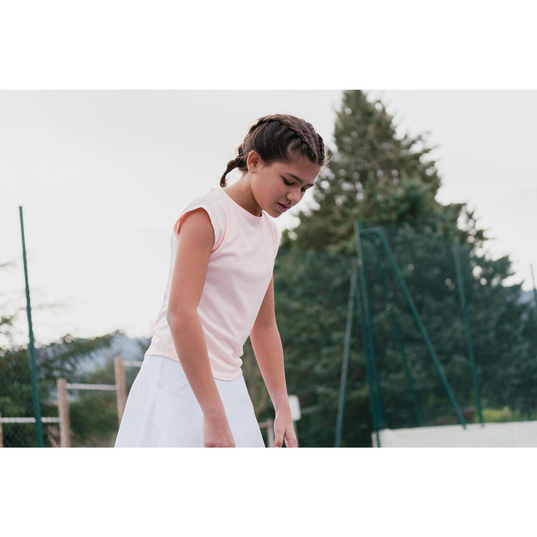 T-shirt de tennis fille - TTS500
