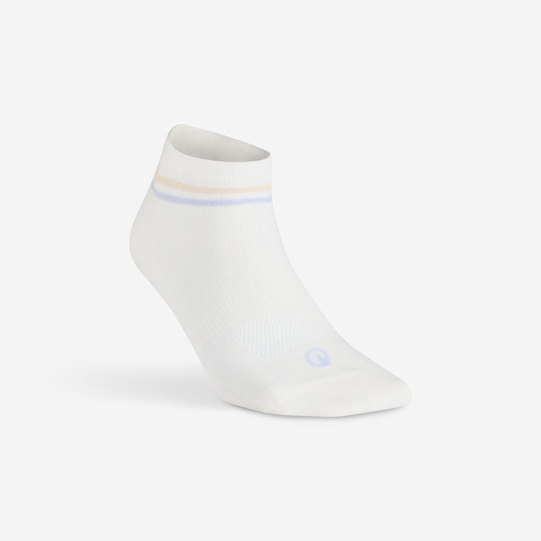 CHAUSSETTES DE SPORT ENFANT MI-HAUTES RS 160  BLANC MARINE LOT DE 3