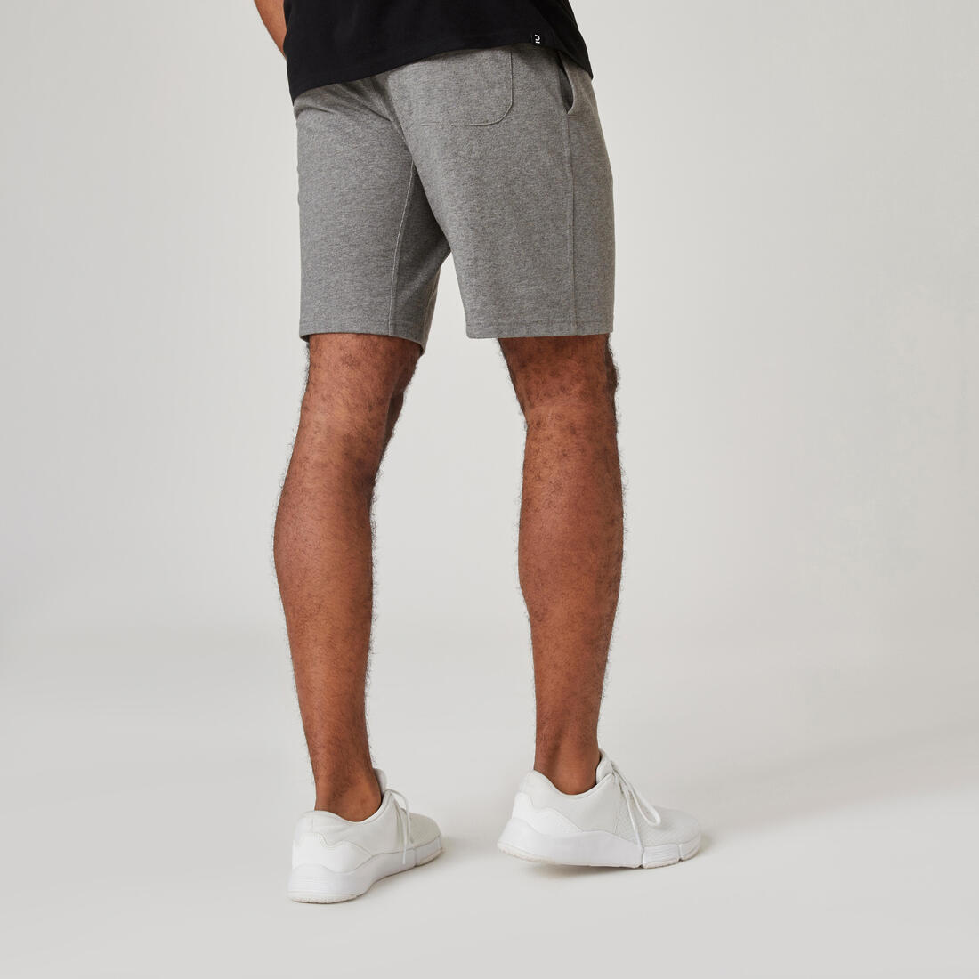 Short en coton homme, gris