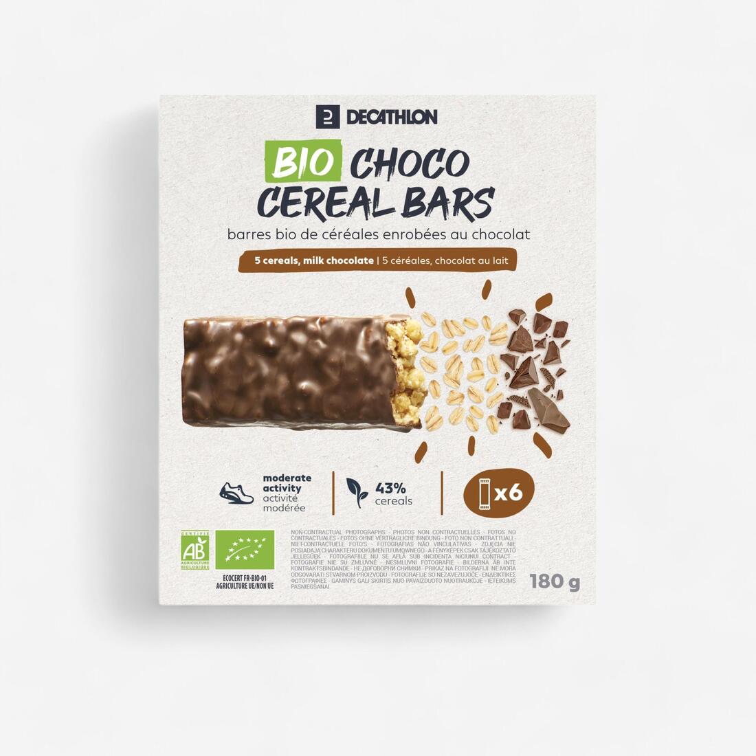 Barres de céréales bio cacahuètes caramel enrobées chocolat au lait x6 – Default
