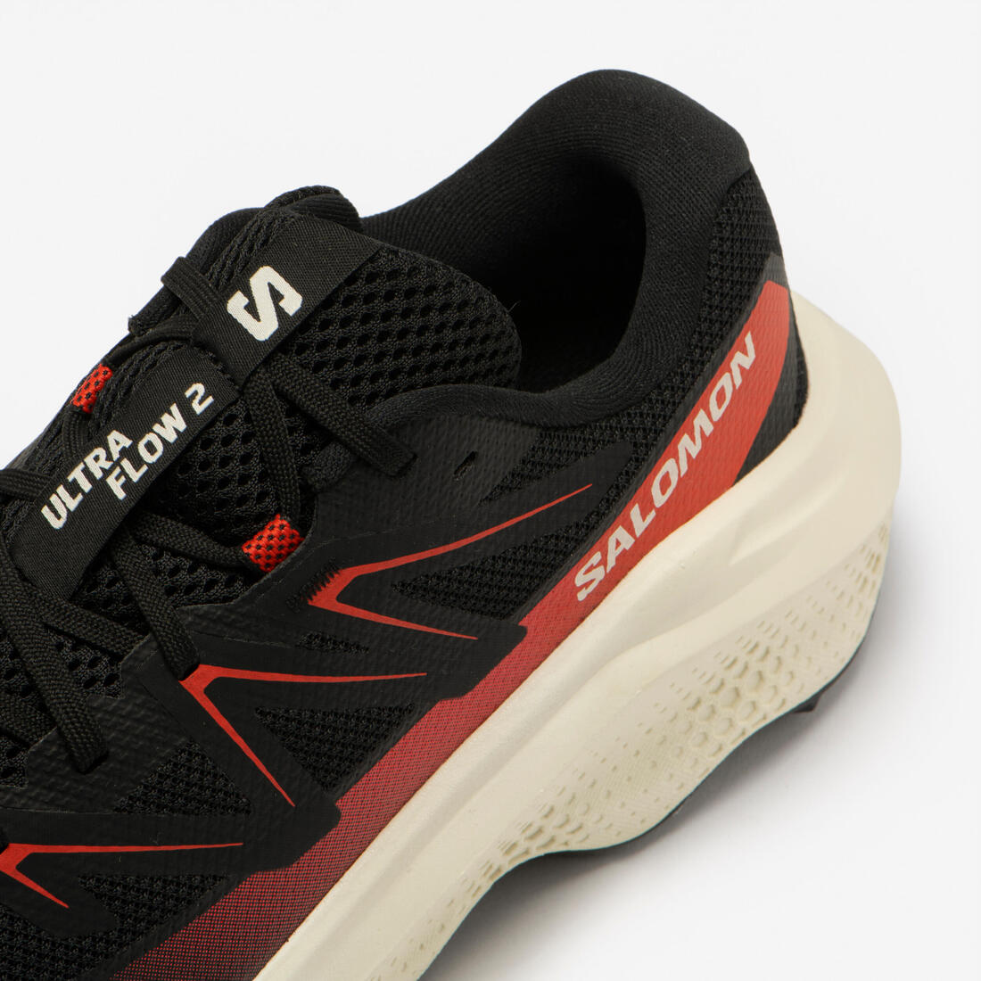 Chaussures de running trail homme, Salomon ultra flow 2, noir blanc et