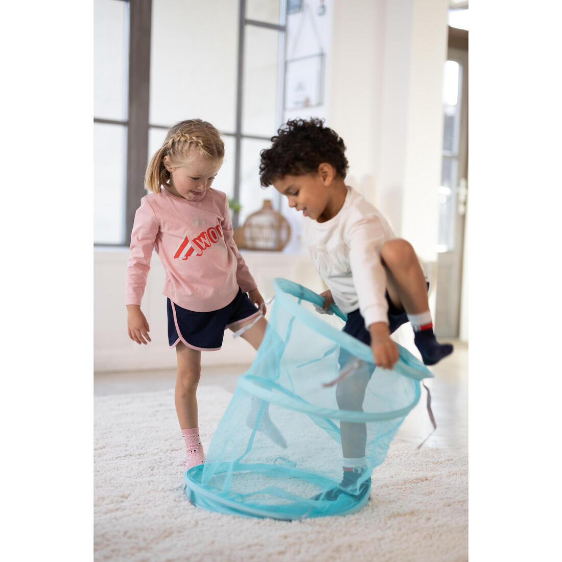 T-shirt manches longues enfant coton - Basique