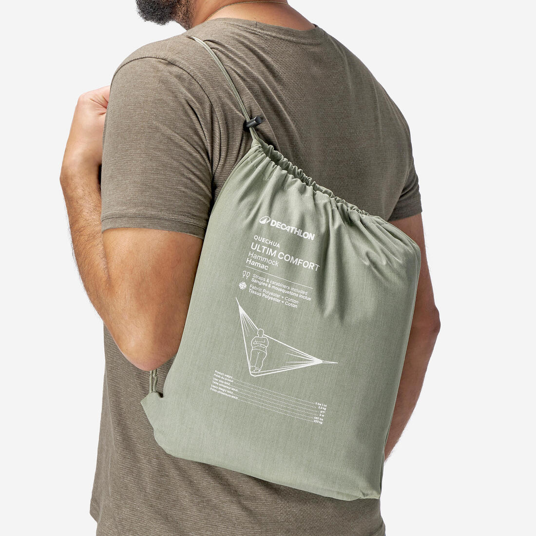 Hamac deux places en polycoton - Ultim Comfort 350 x 180 cm - 2 Personnes