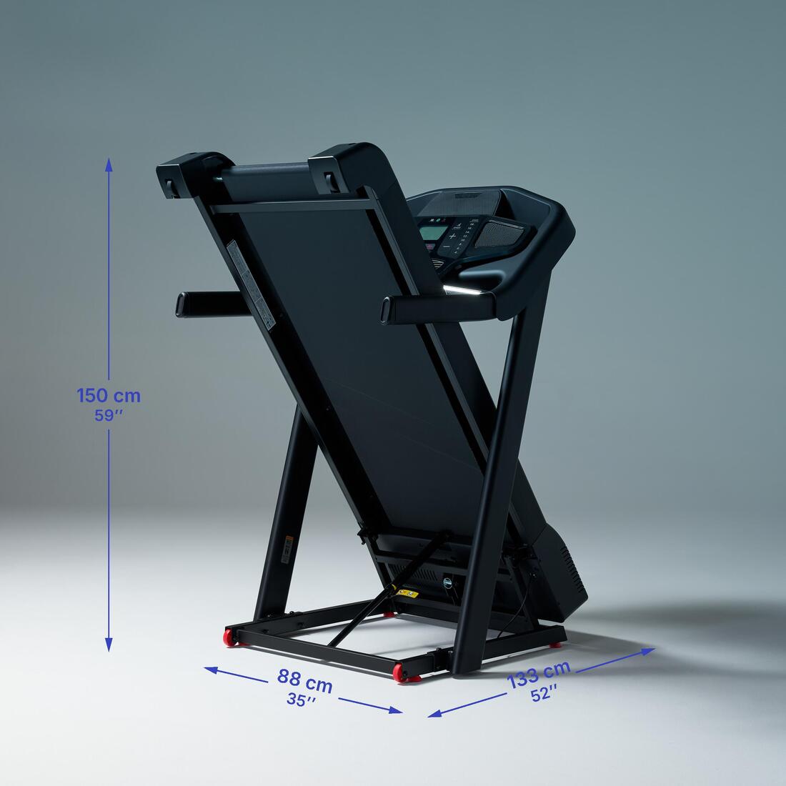 Tapis de course pliable et inclinable 18km/h, T900D