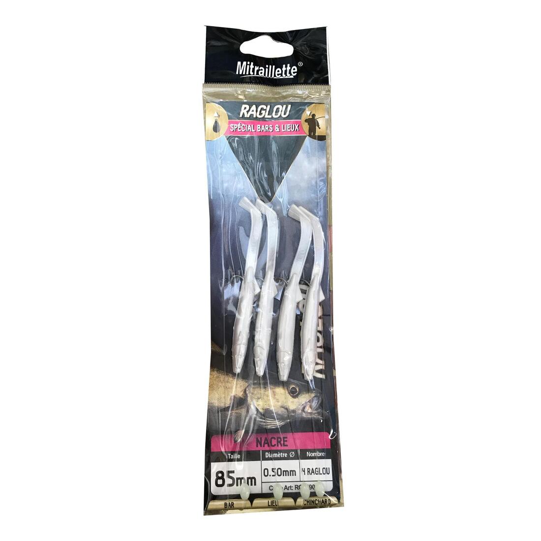 Bas de ligne Raglou pearl 5 hameçons N°2 pêche en mer