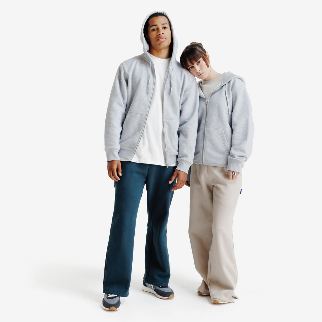 Sweat zippé relax mixte, Elementals