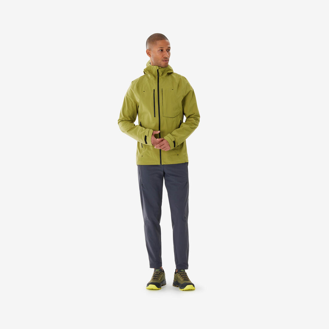 Veste de randonnée imperméable et légère homme, MH900