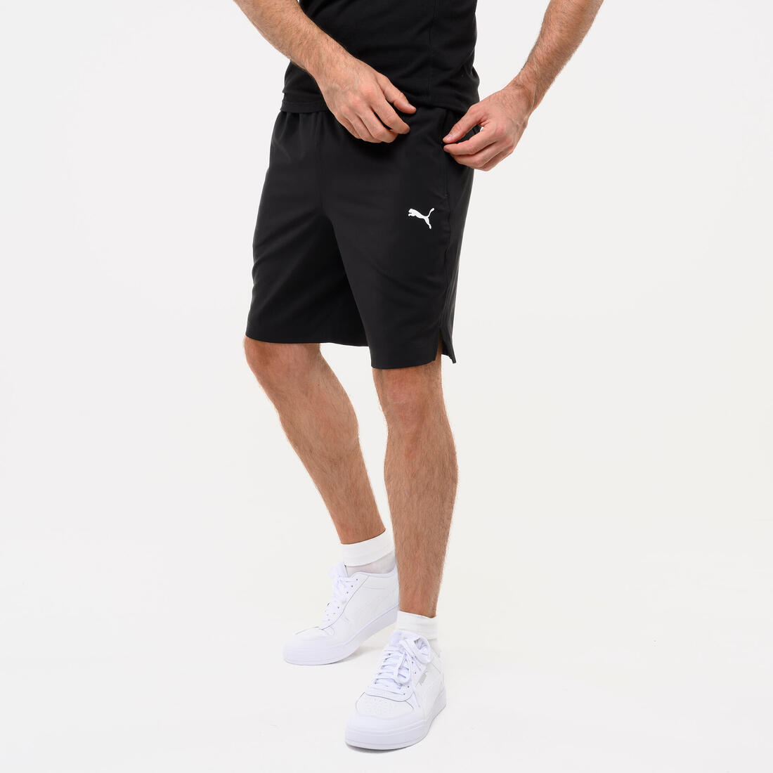 Short active homme, noir