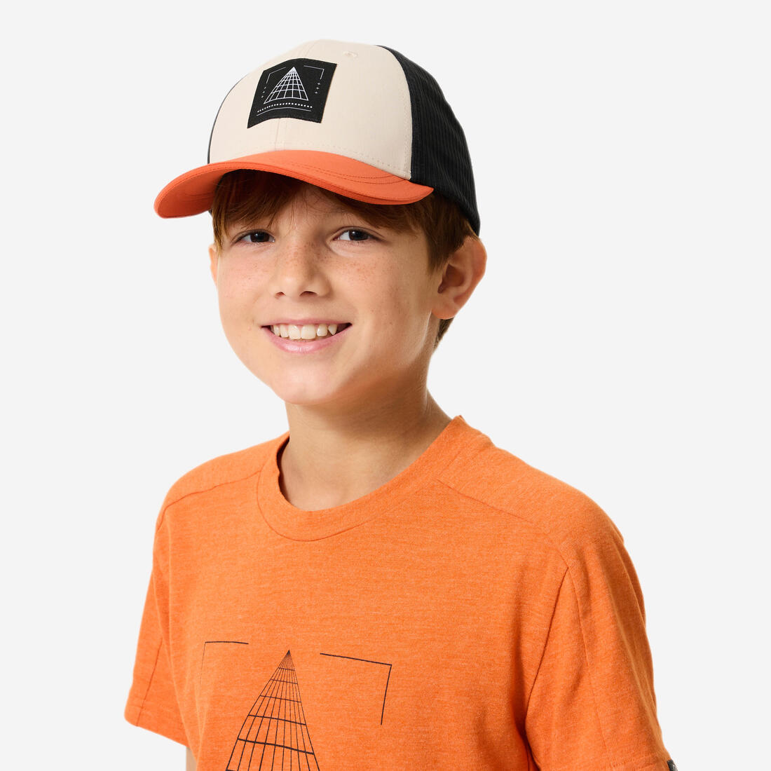 Casquette de randonnée 7-15 ans enfant, MH100 Trucker