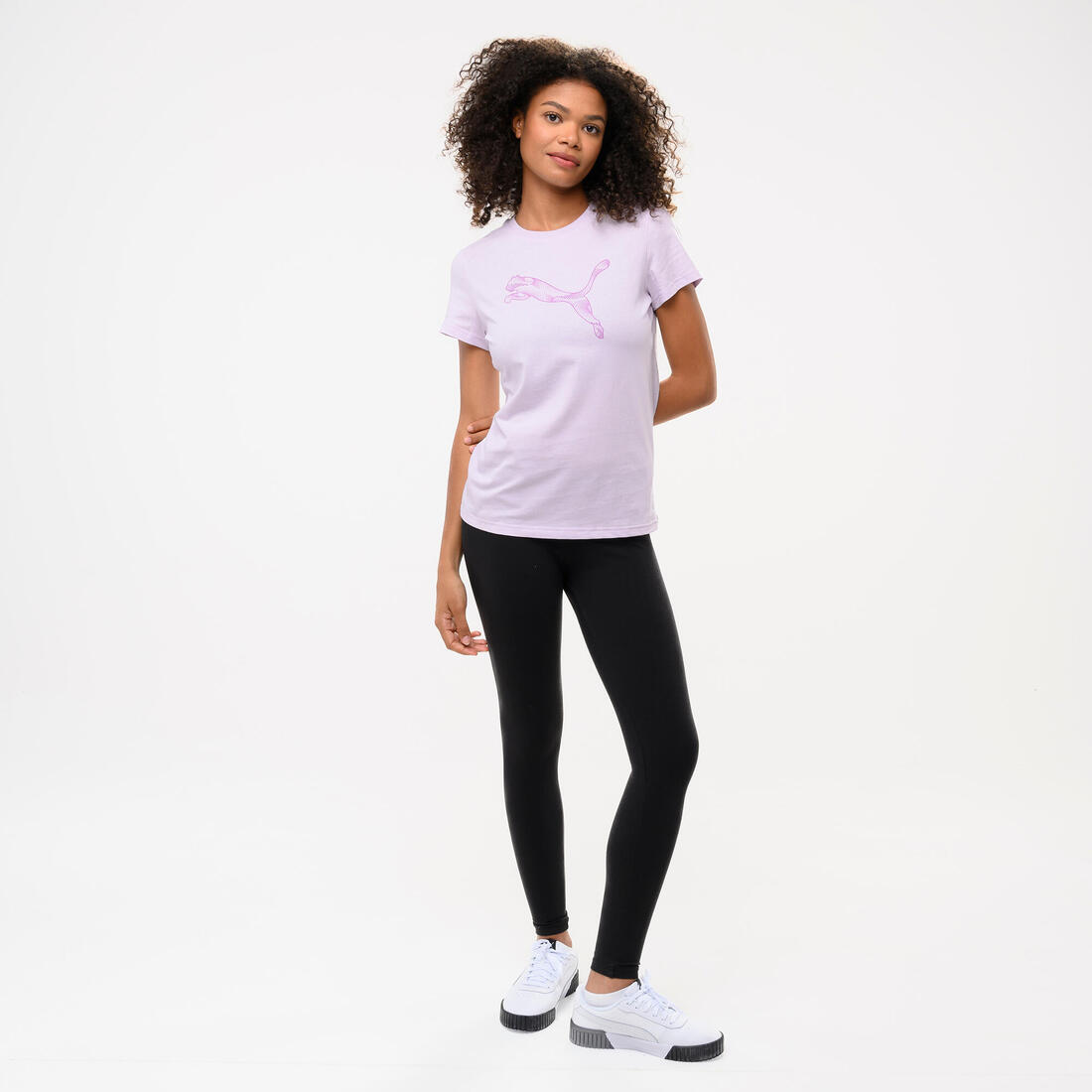 T-shirt coton femme, rose