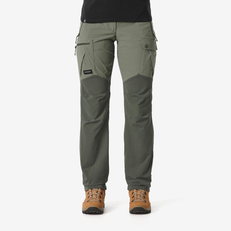 Pantalon résistant de trek montagne - MT500 beige - Femme v2