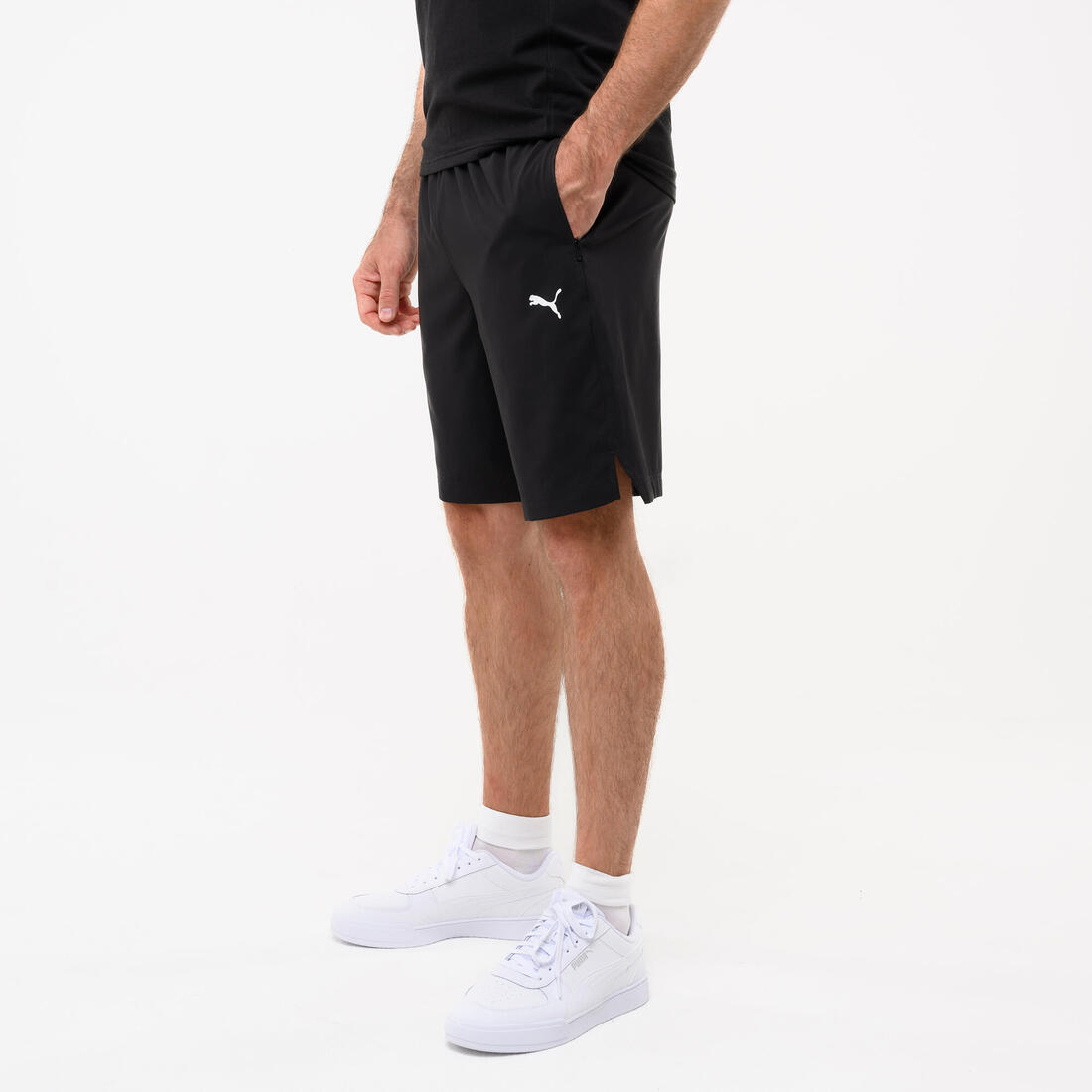 Short active homme, noir