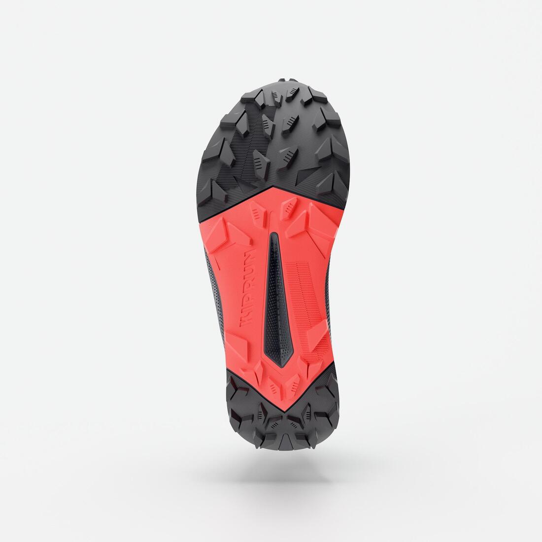 Chaussures de trail running imperméables femme, Kiprun Kipsummit WP vert et