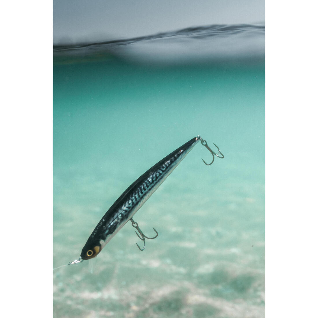 Poisson nageur SAXTON 140F Blue mack au leurre en mer
