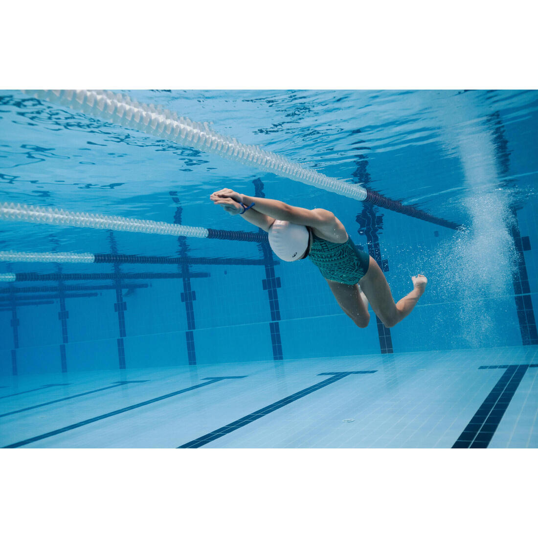 Maillot de bain 1 pièce natation Fille - 500 Kamyleon