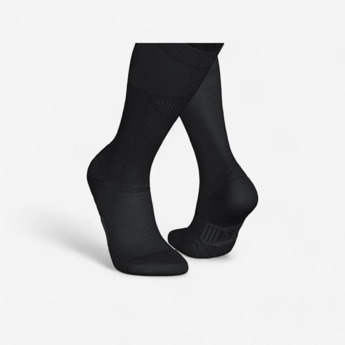 Chaussettes de compression running KIPRUN 900 noires