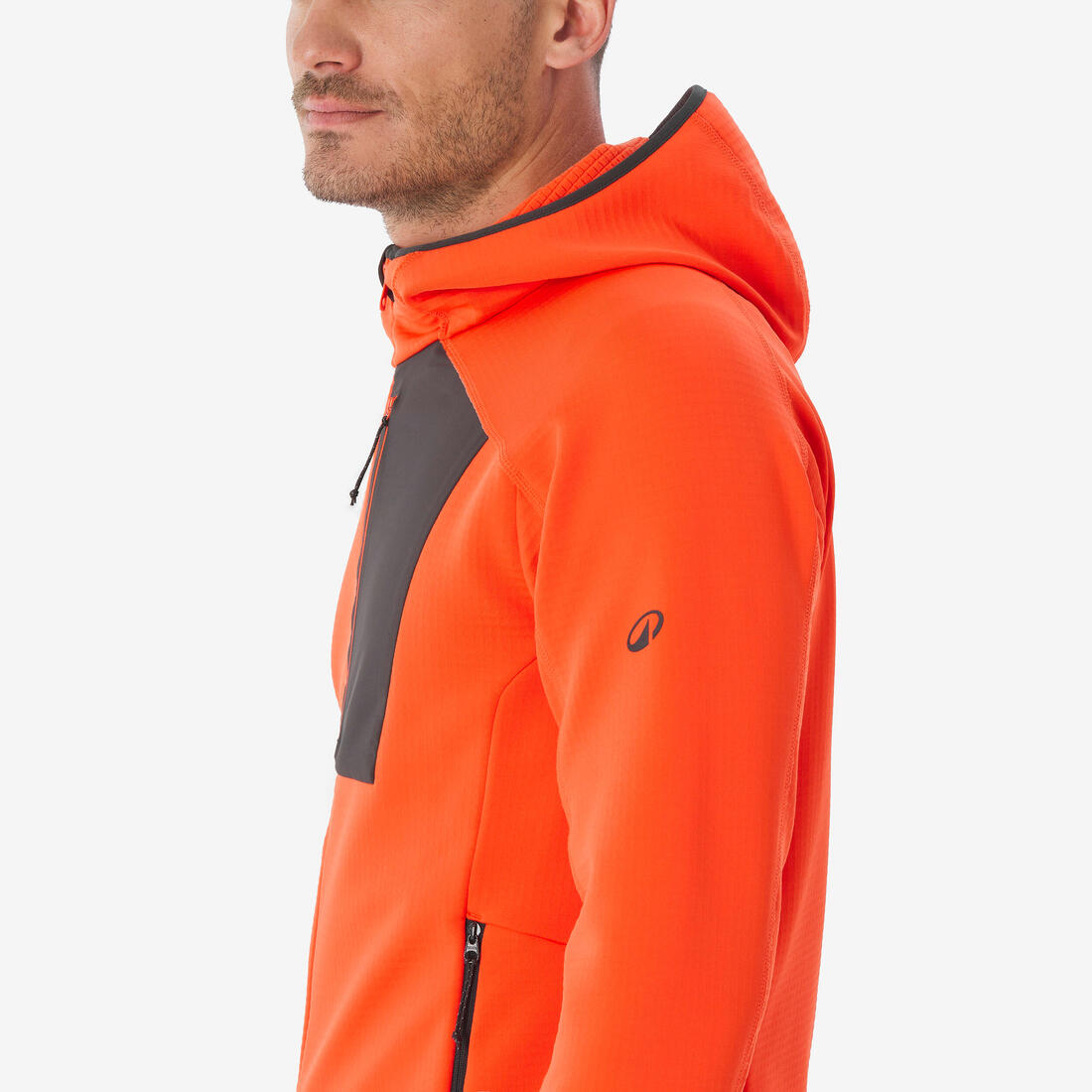 Polaire de randonnée montagne homme, MH500 full zip