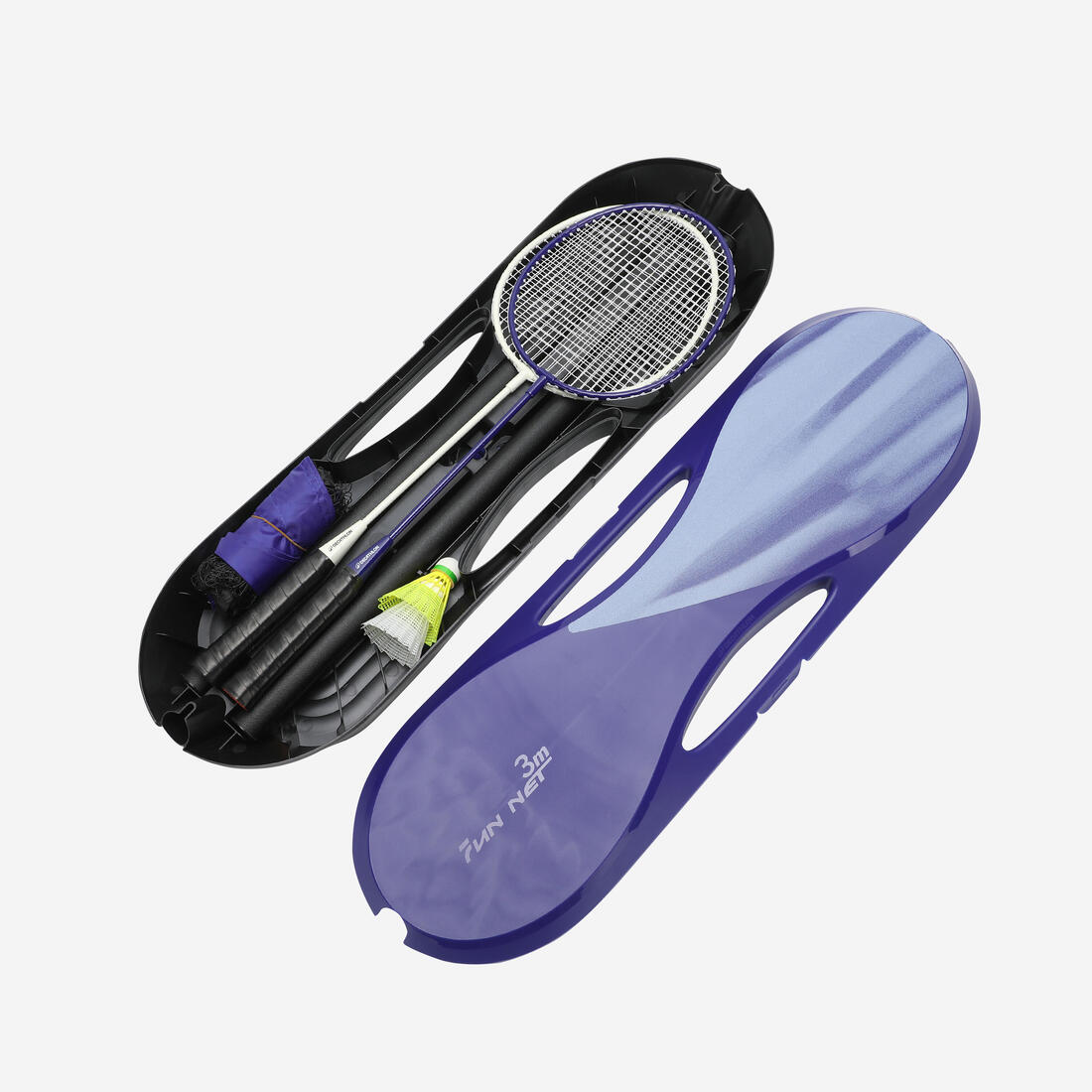 Kit Filet de Badminton Fun 3 Mètres - Bleu Roi