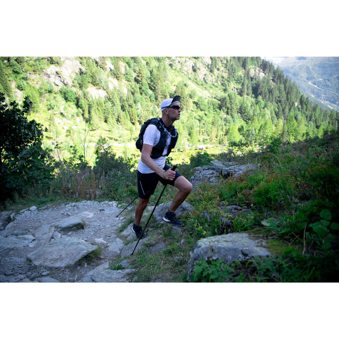 Casquette running trail Homme Femme - KIPRUN Modulable Saharienne noir