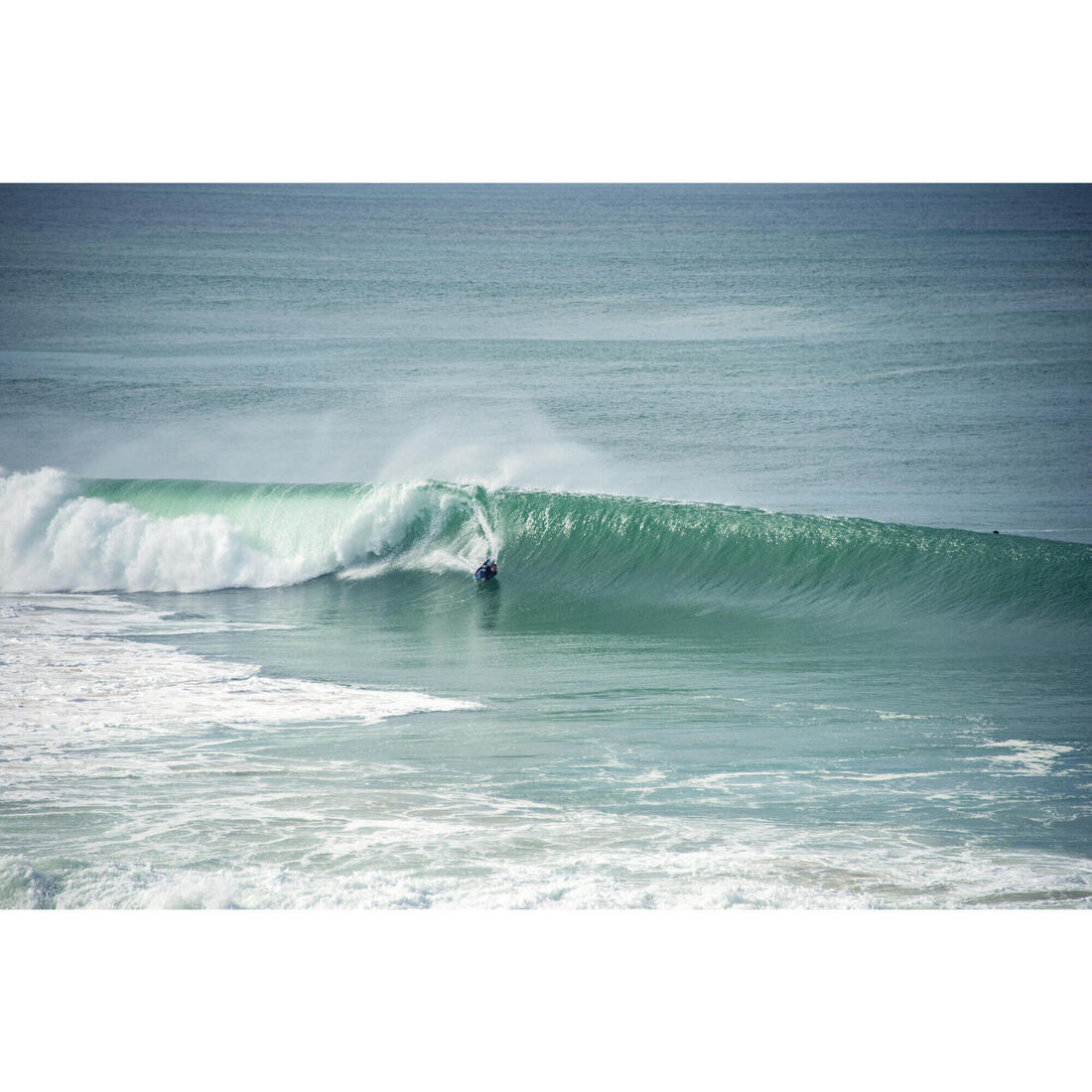 Bodyboard 500 bleu / orange avec leash