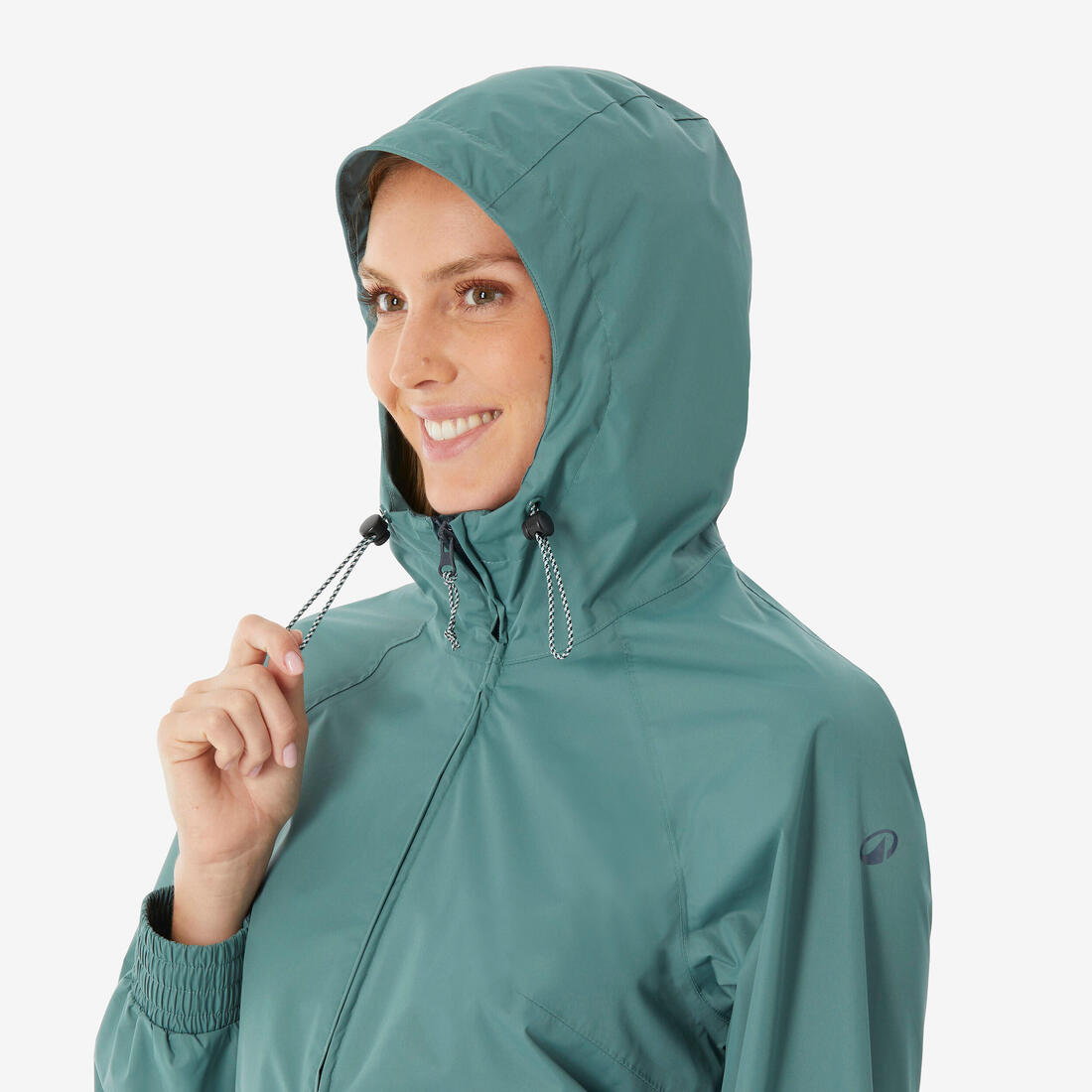 Veste de randonnée imperméable femme, Raincut Longue
