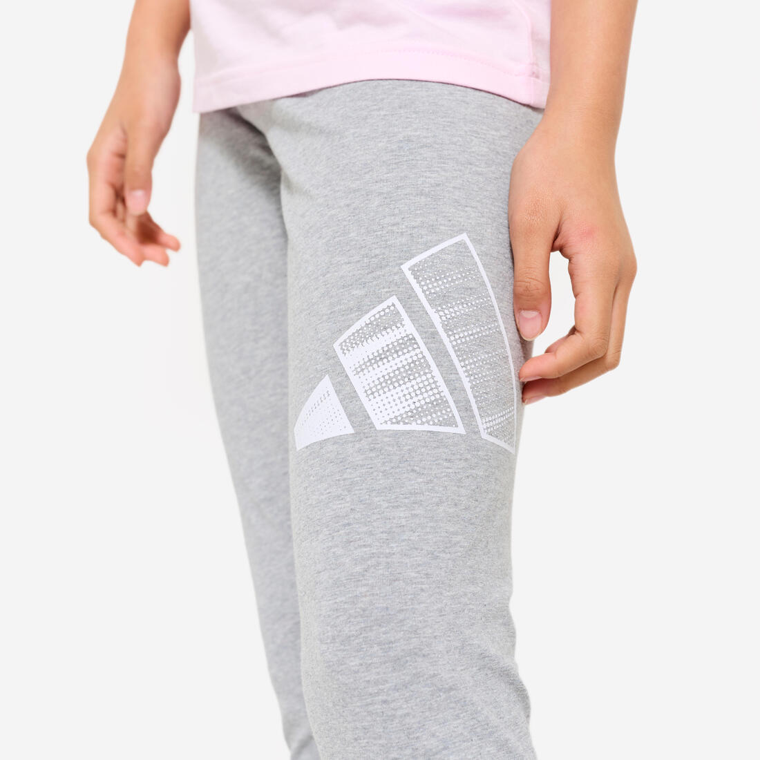 Legging pour fille en coton, gris