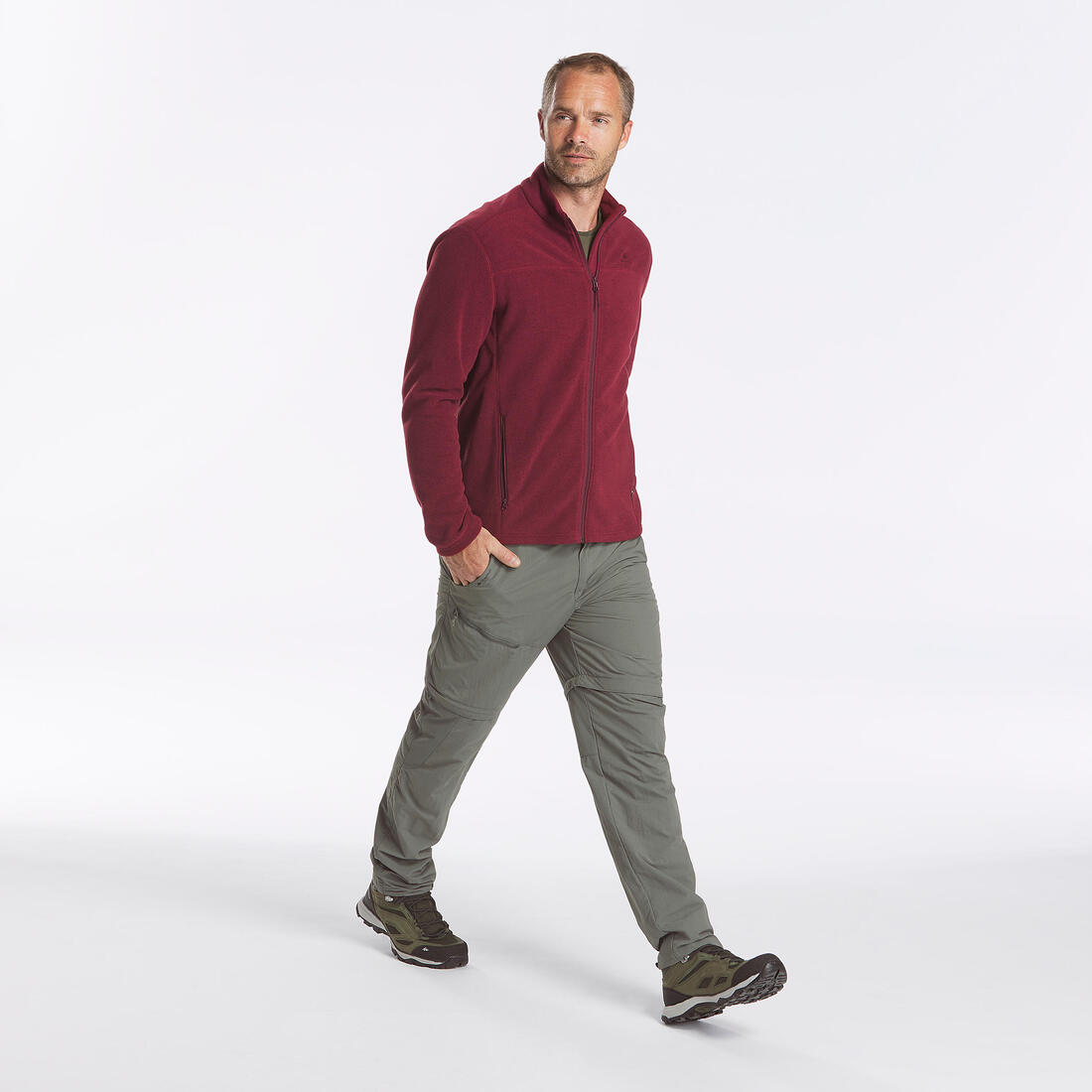 Polaire de randonnée montagne homme, MH100full zip