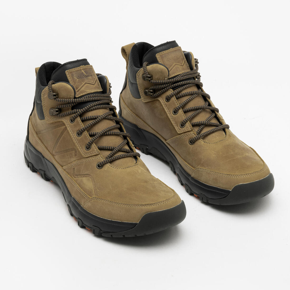 Chaussures de randonnée mid imperméables homme, NH500 Cuir WP