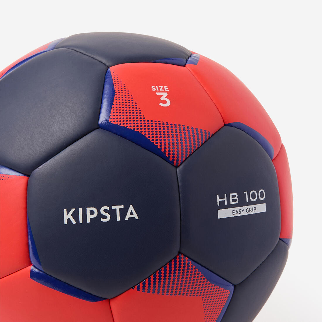 Ballon de handball taille 3, HB 100 Easygrip bleu orange