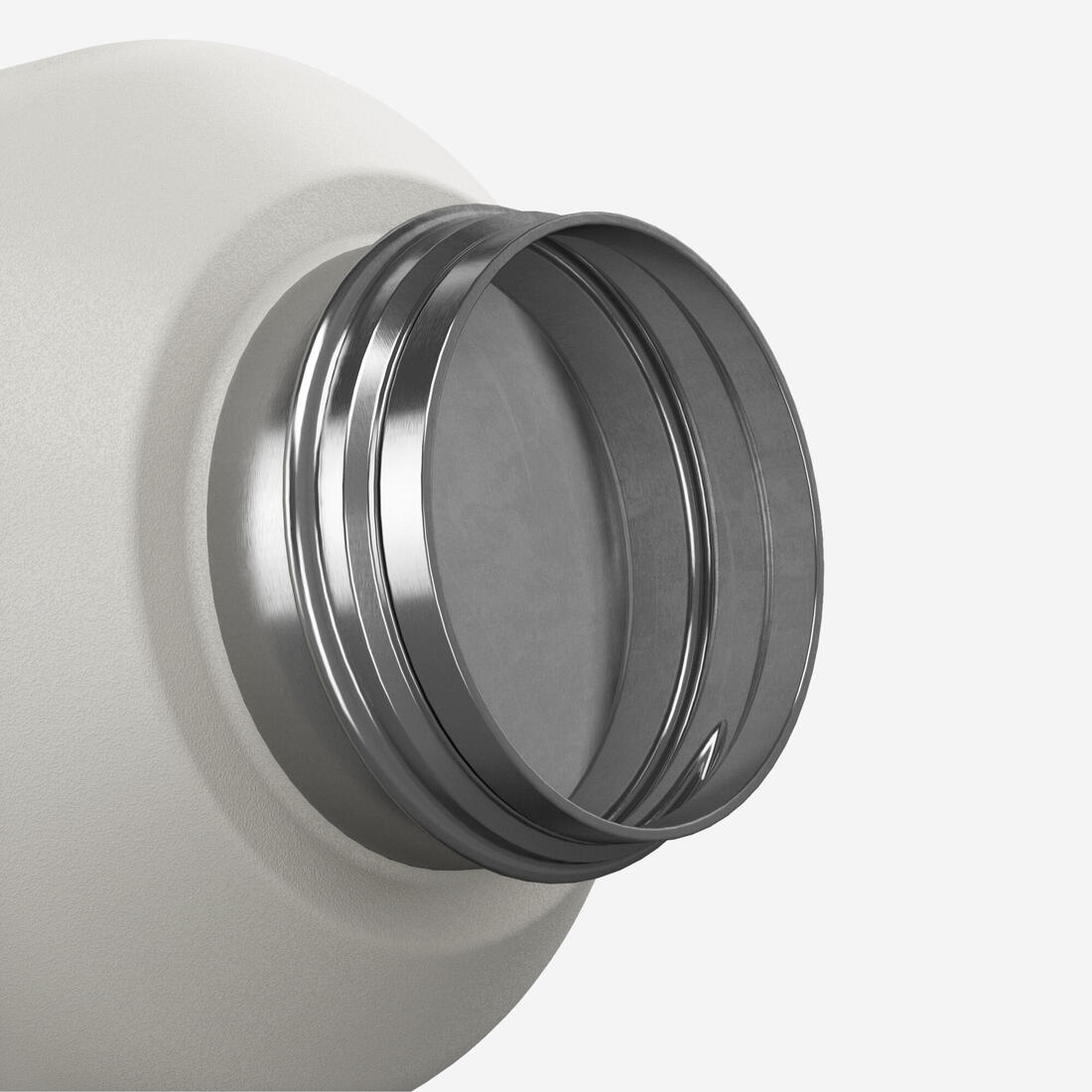Gourde inox 1L avec bouchon à vis, composée à 75% d'acier recyclé