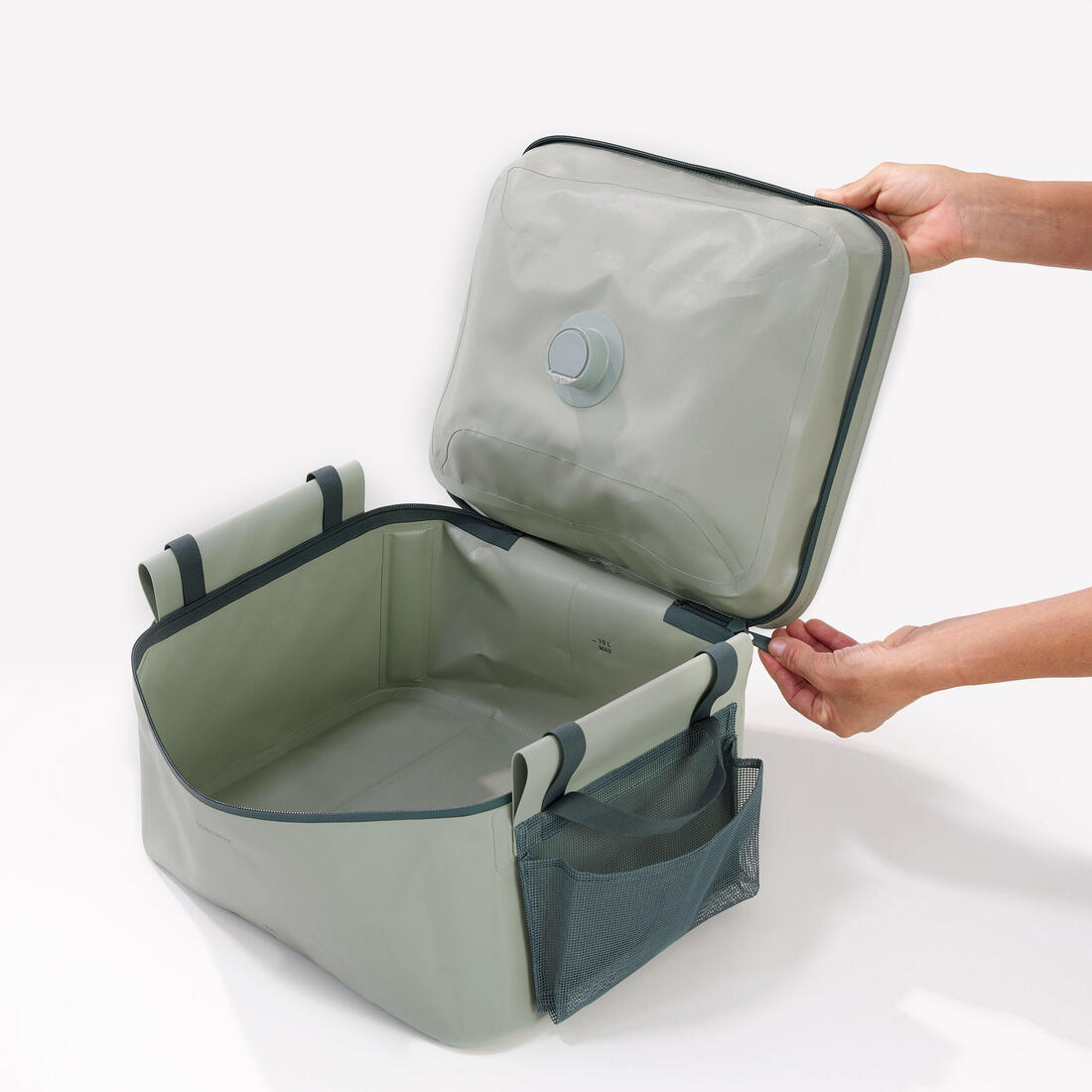 Evier compact 10l pour le camping - reservoir pour les eaux grises