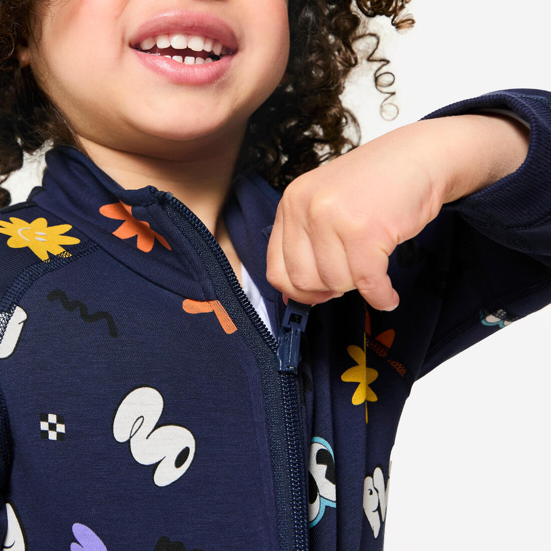 Veste zippée réversible enfant mixte, Imprimé