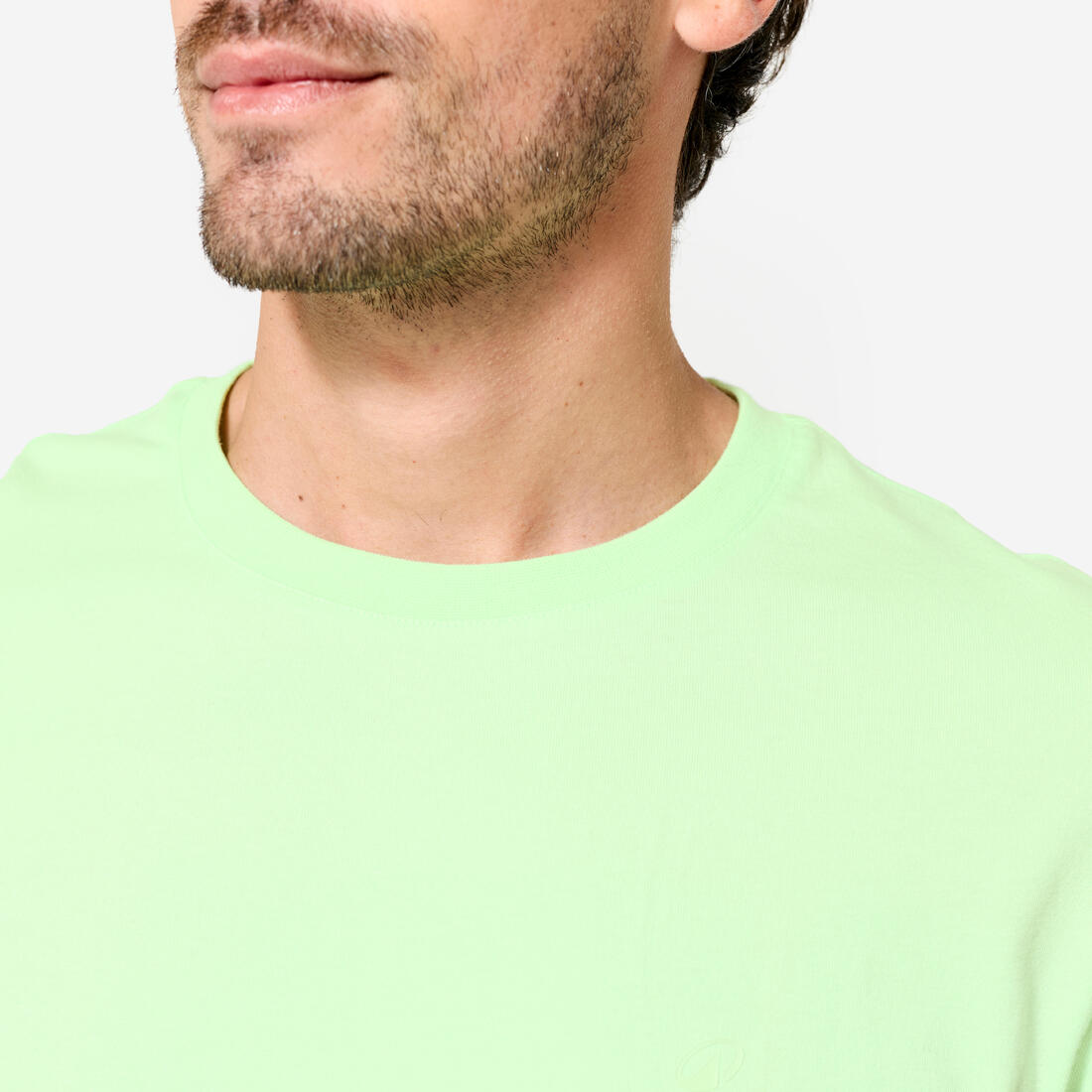 T-shirt fitness homme col rond manches courtes