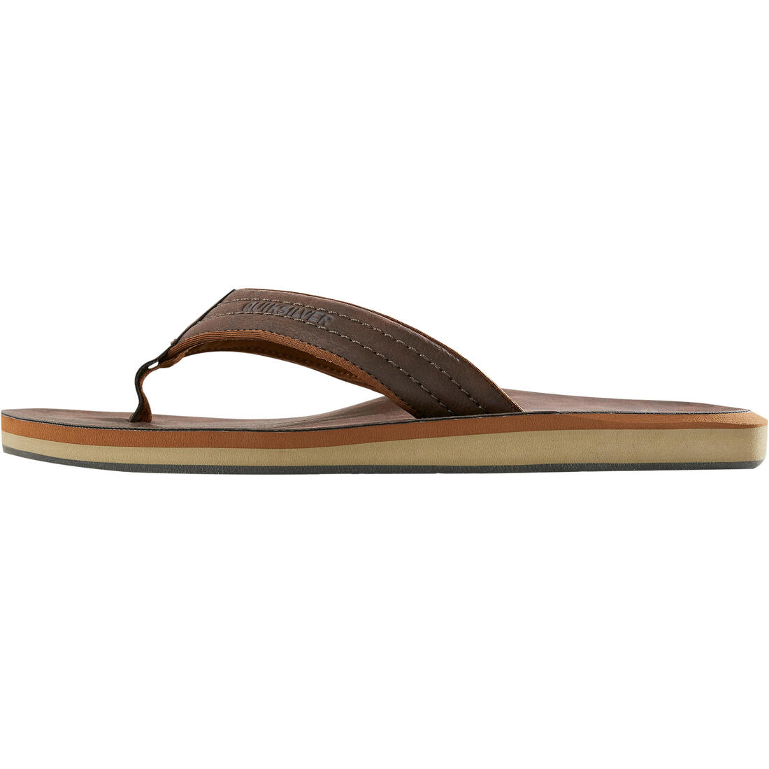 Tongs Homme Quiksilver Carver marron