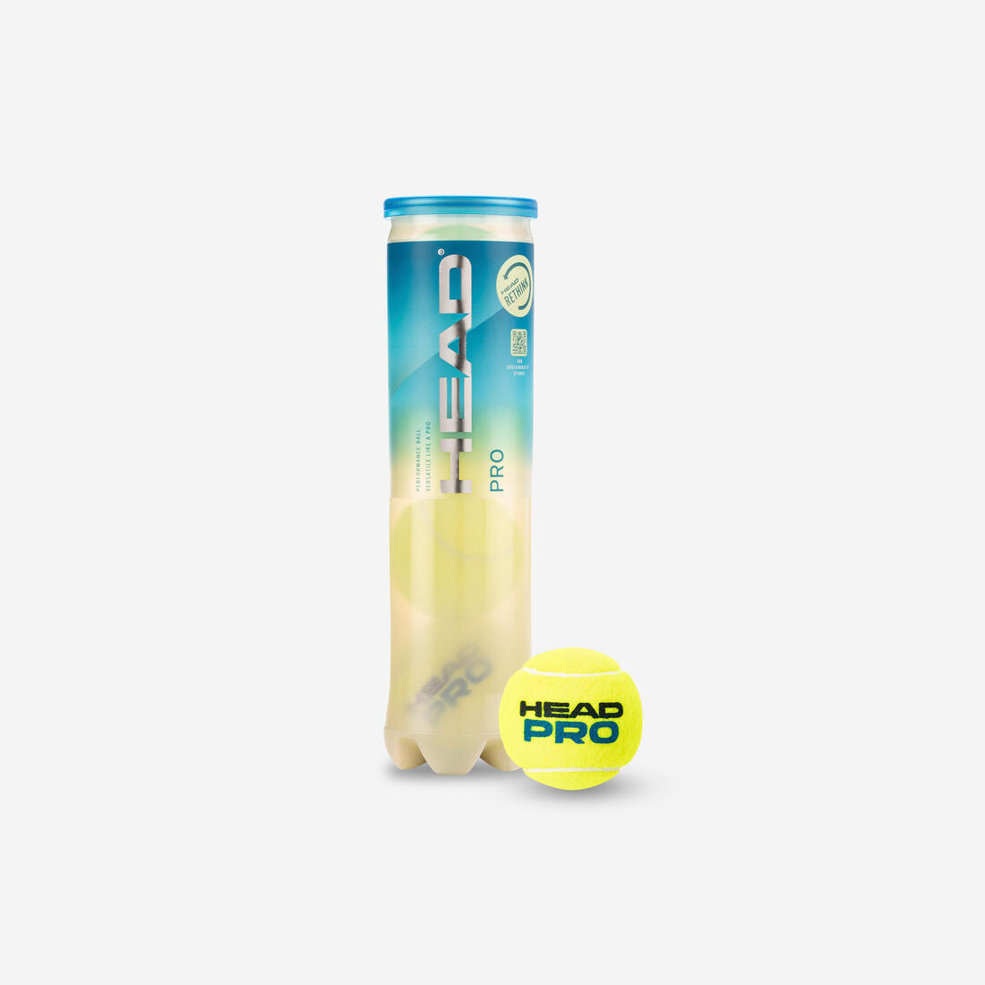 BALLE DE TENNIS HEAD PRO *4 JAUNE POLYVALENTE – jaune